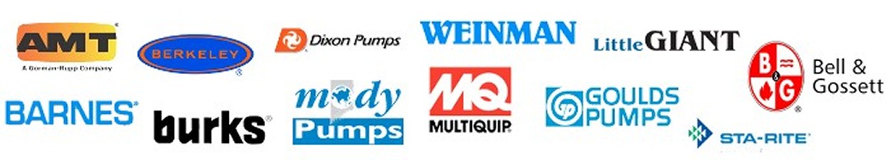AMT Pumps, Berkeley Pumps, Sta-Rite Pumps, Burks Pumps, Bell & Gossett Pumps, Goulds Pumps